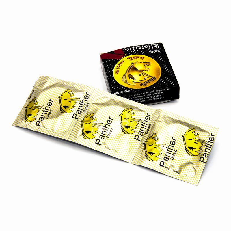 Panther dotted condom