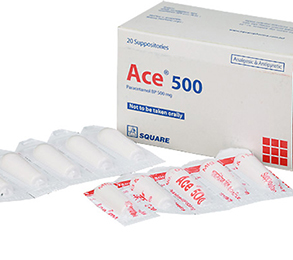 Ace 500mg supp