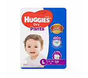 Huggies Dry Pants Baby Diaper Pant L 9-14 kg 50 pcs